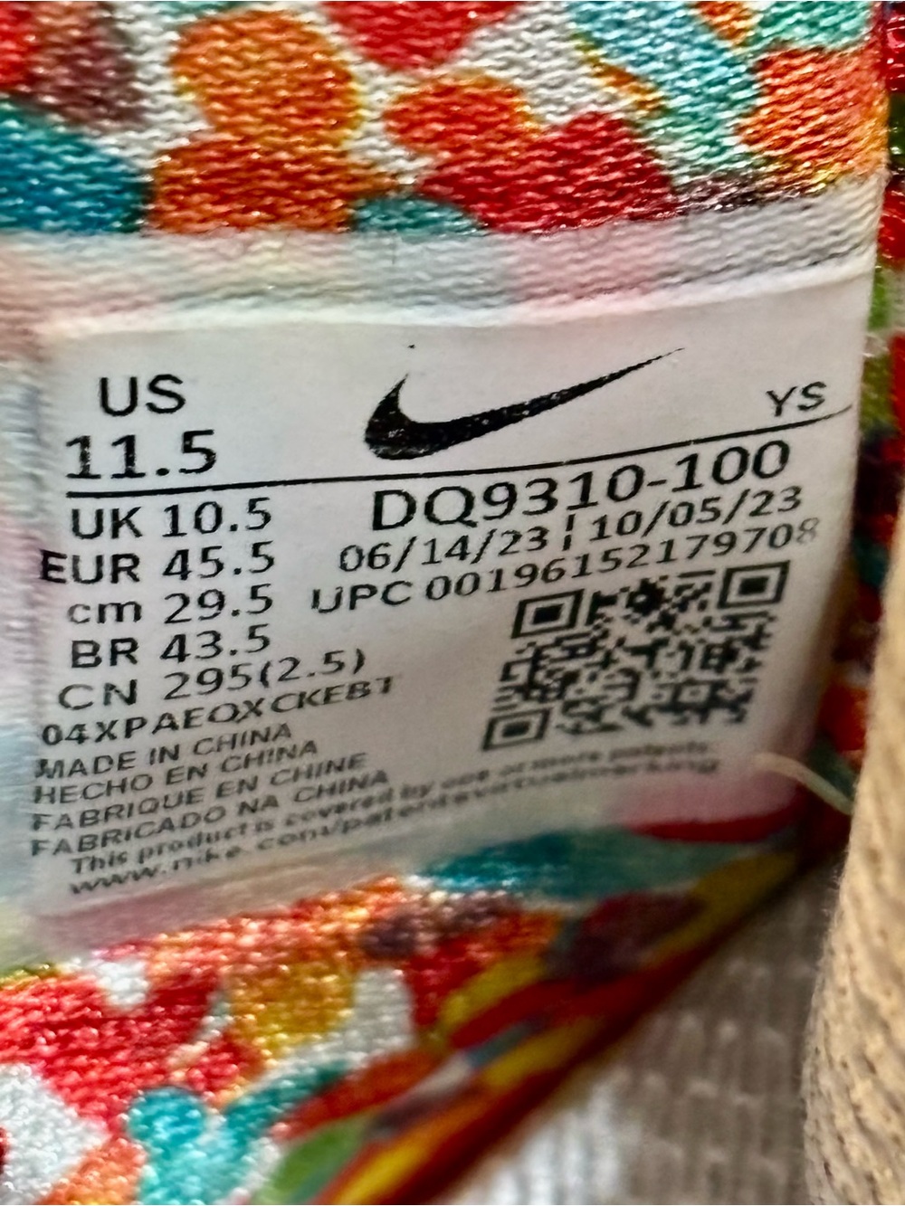 Nike Zoom LeBron 4 Fruity Pebbles in size 11.5 excellent condition authentic - Picture 7 of 7